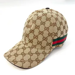 GUCCI GGキャンバス ベースボールキャップ Lサイズ #59 200035 イタリア製 鑑定済み 正規品 グッチのサムネイル