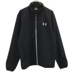 UNDER ARMOUR アンダーアーマー トレーニング ジップジャケット MD ブラック メンズ 古着のサムネイル