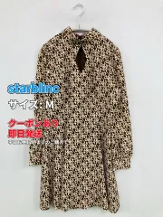 starblinc スターブリンク ワンピース M ブラウン その他総柄 長袖 ミモレ・半端丈 フレア レディースのサムネイル