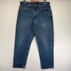 古着 ポロジーンズ POLO JEANS デニム パンツ ワンポイントロゴ ジッパーフライ 5ポケット ストレート w34 L32  ブルー系 メンズのサムネイル