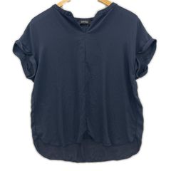 3.1 Phillip Lim ブルー フリルネック 半袖 ブラウス SILK - メルカリ