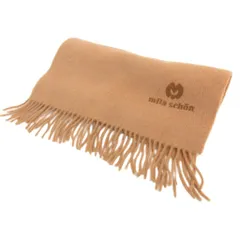 ミラショーン mila schon マフラー ストール フリンジ ロゴ刺繍 ベージュのサムネイル