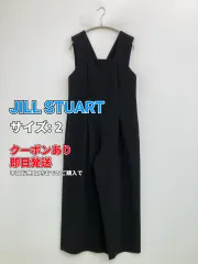 JILL STUART ジルスチュアート サロペット/オーバーオール 2 ブラック 無地 袖なし ひざ丈 フレア レディースのサムネイル
