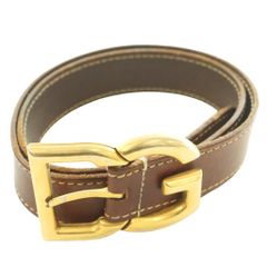 GUCCI/グッチ/ホースヘッド Gバックル/レザーベルト/茶 - メルカリ