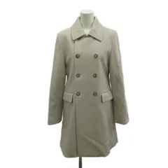 アーペーセー A.P.C. コート ウール M ベージュ ダブルブレスト 長袖 ポケット付き ミドル丈 /PP ■GY69のサムネイル