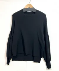 ADORE (38) ソフトストレッチタック入りボリュームスリーブ アドーア プルオーバー ニット カットソー 黒 531-2270924 レディース K6-214のサムネイル