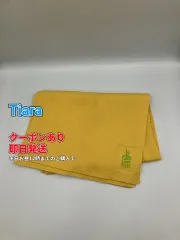 Tiara ティアラ マフラー イエロー ウール・ニット 無地 刺繍 ブランドロゴ ワンポイント レディースのサムネイル