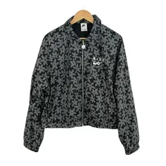 NIKE(ナイキ) ブルゾン サイズXXL XL レディース 黒×白 長袖/ロゴ花柄/春/秋のサムネイル