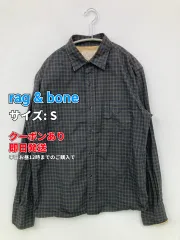 rag & bone シャツ/ブラウス S ブラック コットン チェック柄 ミドル丈 長袖 レギュラーカラー メンズのサムネイル