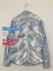 Blue Work シャツ/ブラウス 1 スカイブルー コットン ストライプ柄 ミドル丈 長袖 レギュラーカラー メンズのサムネイル