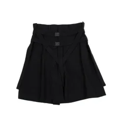 コムデギャルソンCOMME des GARCONS ウールハーネス付きワイドショートパンツ 黒Sのサムネイル