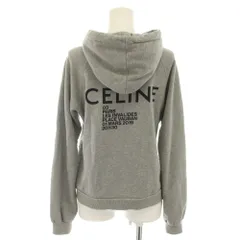 セリーヌ CELINE プルオーバーパーカー 長袖 バックロゴプリント S グレー 2Y006170H /YT30のサムネイル