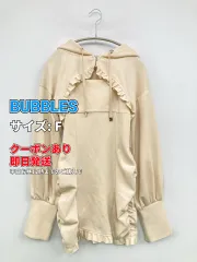 BUBBLES バブルス ワンピース F ベージュ フレア 長袖 無地 フリル ショート・ミニ丈 レディースのサムネイル