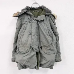60s　U.S.AIR FORCE　米軍実品　N-3B　フライトジャケット　コヨーテファー　CONMARジップ　カーキ　古着【値引き交渉OK！】のサムネイル