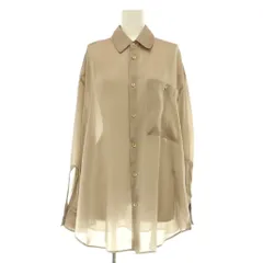 クラネ CLANE CHAMBRAY LOOSE SHIRT ルーズシャツ シアー 長袖 1 ベージュ /MY ■OSのサムネイル