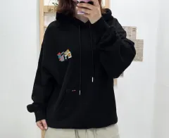 フリップ S/タグ付き新品 ROMANTIC CROWN ロマンティッククラウン アウトフォント ロゴ フーディー ブラックのサムネイル
