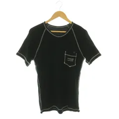 エーケーエム AKM XT015 NEW CREW NECK WITH POCKET RAGLAN トップス カットソー 半袖 ×BROWN BUNNY S ブラック /HK ■OS ■SHのサムネイル