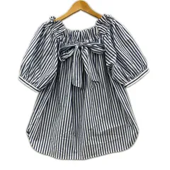 STRAWBERRYFIELDS ストロベリーフィールズブラウス sizeサイズ表記なし/ホワイト×グレー系のサムネイル