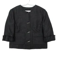 3.1 Phillip Lim 3.1フィリップリム ノーカラージャケット トグルクラスプボタン ブルゾン アウター 上着 ブラック 2【M】 レディース 【中古】のサムネイル