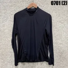 アシックス 黒 タートルネック Tシャツ Lのサムネイル