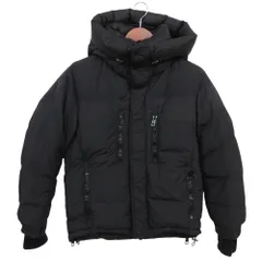 MONCLER モンクレール KINLEY LIONEL TERRAY リオネル・テレイ ダウンジャケット ブルゾン ナイロン ブラックラバー ロゴ ワッペン フーデット アウター ブラック 【XS】 メンズ 【中古】のサムネイル