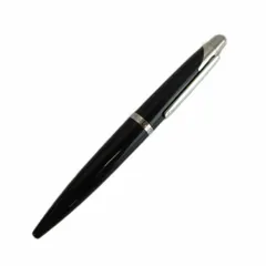 ダンヒル dunhill AD2000 ボールペン 文房具 筆記用具 ツイスト式 ロゴ 黒 ブラック シルバー色 /XZ ■GY18のサムネイル