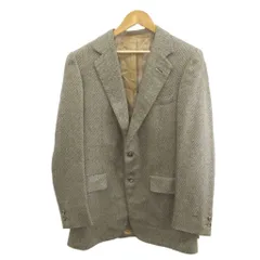 オースチン リード Austin Reed ジャケット 上着 カシミヤ 38/96 茶 ブラウン ヘリンボーン柄 長袖 シングルブレスト /MD ■GY53のサムネイル