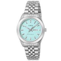 美品)TIMEX ターコイズブルー/ティファニーブルー TW2V68400 - メルカリ