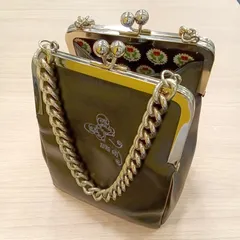 MK1013【ER263】ANNA SUI アナスイ ハンドバッグ がま口 チェーショルダー 265298797のサムネイル