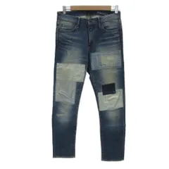 ジャパンブルージーンズ JAPAN BLUE JEANS Malibu デニムパンツ ジーンズ W29 ブルー 青 パッチワーク ダメージ加工 ウォッシュ加工 ロング丈 /YS36 ■GY61のサムネイル