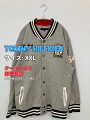 TOMMY HILFIGER トミーヒルフィガー スタジャン XXL グレー コットン スウェット ワンポイント ブランドロゴ 刺繍 フードなし メンズのサムネイル