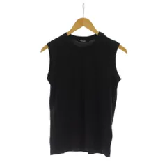 トリココムデギャルソン tricot COMME des GARCONS タンクトップ 黒 無地 クルーネック ノースリーブ TM-T080 /JPのサムネイル