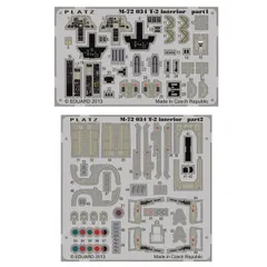 新品 プラッツ 1/72 航空自衛隊 T-2用 エッチングパーツ ディテールアップパーツ M72-34 [ネコポス]のサムネイル