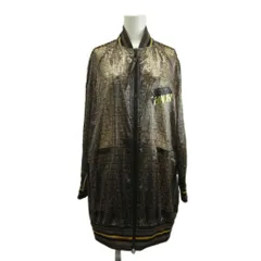 フェンディ FENDI シアージャケット ブルゾン アウター シースルー ジップアップ ズッカ柄 総柄 36 XS 茶色 ブラウン FJ6658 /XZ ■GY50のサムネイル