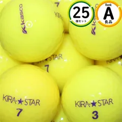 Aランク厳選 キャスコ キラスター 25球 高品質・やさしい打感 ロストボール 送料無料 25個 良品 イエローカラー kiraのサムネイル