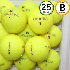 レディース向け キャスコ キラスター 25球 Bランク やさしい打感・扱いやすい ロストボール 送料無料 25個 イエローカラーのサムネイル