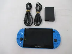  中古品 ゲーム PS Vita 本体 PCH-2000 アクア・ブルー 動作品 充電器付きのサムネイル