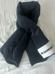 Jil Sander ジルサンダー ダウン マフラー コーデュロイ ネイビーのサムネイル