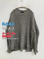 N.O.R.C ニット/セーター 2 グレー ウール・ニット カシミヤ ナイロン 無地 ミドル丈 長袖 クルーネック(丸首) レディースのサムネイル