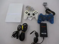  訳あり ゲーム プレイステーション2 PS2 本体 SCPH-77000 セラミックホワイト 周辺機器付きのサムネイル