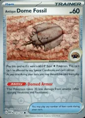 【中古】ポケモンカードゲーム 152/165[●(C)]：(リバースホロ)Antique Dome Fossil/古びたこうらの化石のサムネイル