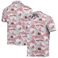 レインスプーナー メンズ トップス ポロシャツ Mens Reyn Spooner White Alabama Crimson Tide Performance Polo White ホワイトのサムネイル