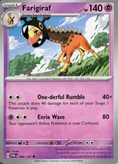 【中古】ポケモンカードゲーム 084/167[◆(U)]：Farigiraf/リキキリンのサムネイル