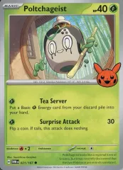 【中古】ポケモンカードゲーム 021/167[●(C)]：Poltchageist/チャデス(Pikachu jack-o’-lanternスタンプ入り)のサムネイル