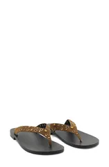 マンゴ レディース シューズ サンダル MANGO Grommet Stud Flip Flop Khaki カーキのサムネイル