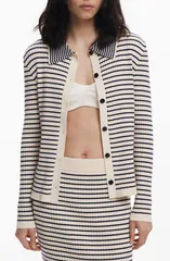 デジグアル レディース アウター パーカー・スウェット カーディガン Desigual Thin Gauge Cardigan Beige ベージュのサムネイル