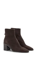 マンゴ レディース シューズ ブーツ・レインブーツ MANGO Round Toe Bootie Chocolate チョコレートのサムネイル