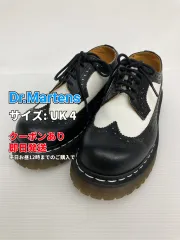 Dr.Martens ドクターマーチン ドレスシューズ UK 4 ブラック レザー・本革 ポインテッドトゥ 紐 ウィングチップ 外羽根 メンズ レディースのサムネイル