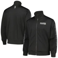 プレジャーズ メンズ アウター ジャケット・ブルゾン Mens PLEASURES Black Seattle Mariners Pitcher FullZip Track Jacket Blackのサムネイル