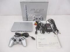 中古品 ゲーム プレイステーション2 PS2 本体 SCPH-79000 シルバー 動作品 箱周辺機器付きのサムネイル
